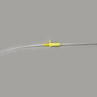 Foam catheter with handle + flexible extension