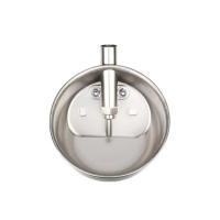 Stainless steel drinking bowl, round